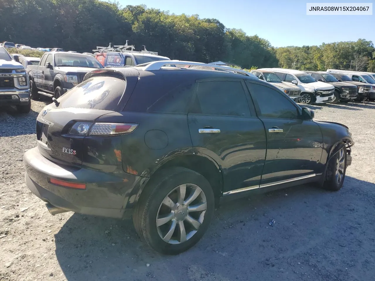 2005 Infiniti Fx35 VIN: JNRAS08W15X204067 Lot: 74496564