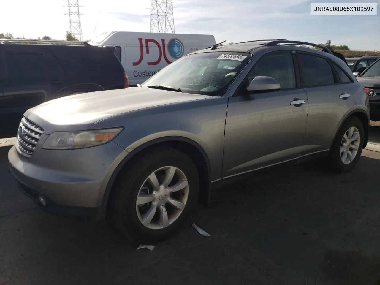 2005 Infiniti Fx35 VIN: JNRAS08U65X109597 Lot: 74576584