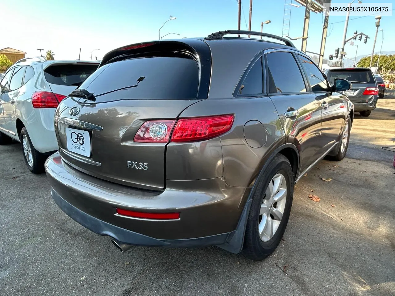 2005 Infiniti Fx35 VIN: JNRAS08U55X105475 Lot: 76406954