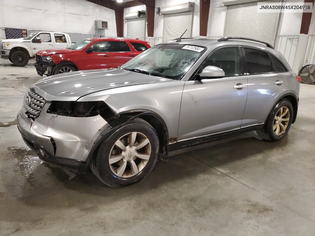 2005 Infiniti Fx35 VIN: JNRAS08W45X204998 Lot: 76712564