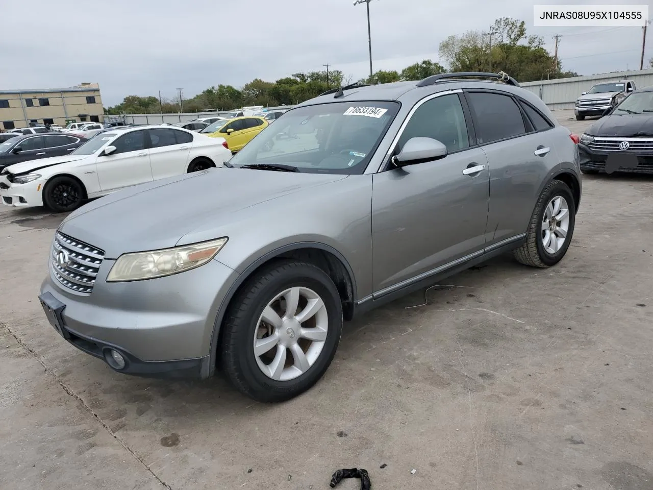 2005 Infiniti Fx35 VIN: JNRAS08U95X104555 Lot: 78633194