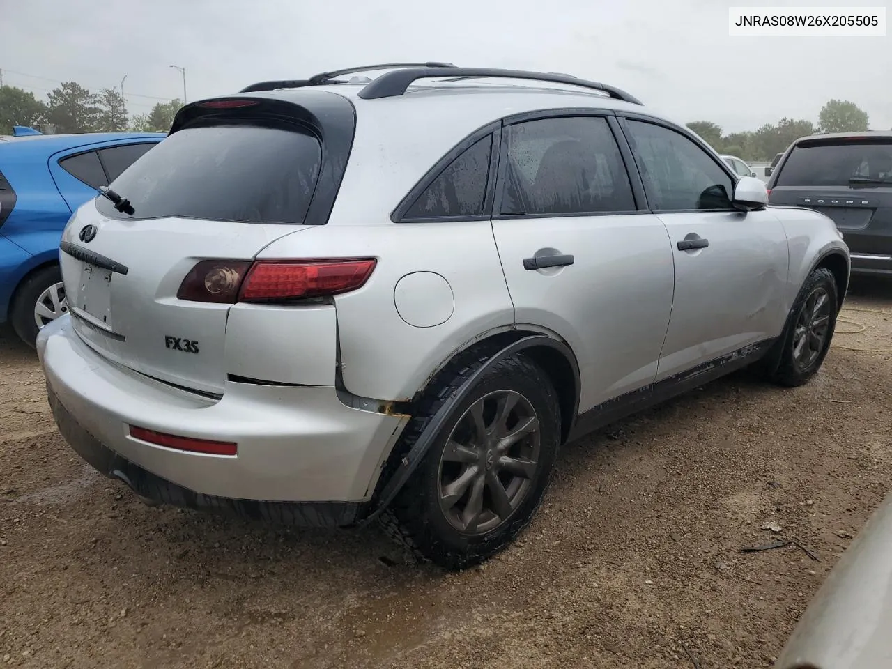 2006 Infiniti Fx35 VIN: JNRAS08W26X205505 Lot: 55670074