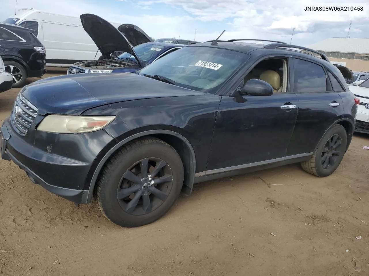 2006 Infiniti Fx35 VIN: JNRAS08W06X210458 Lot: 71851414