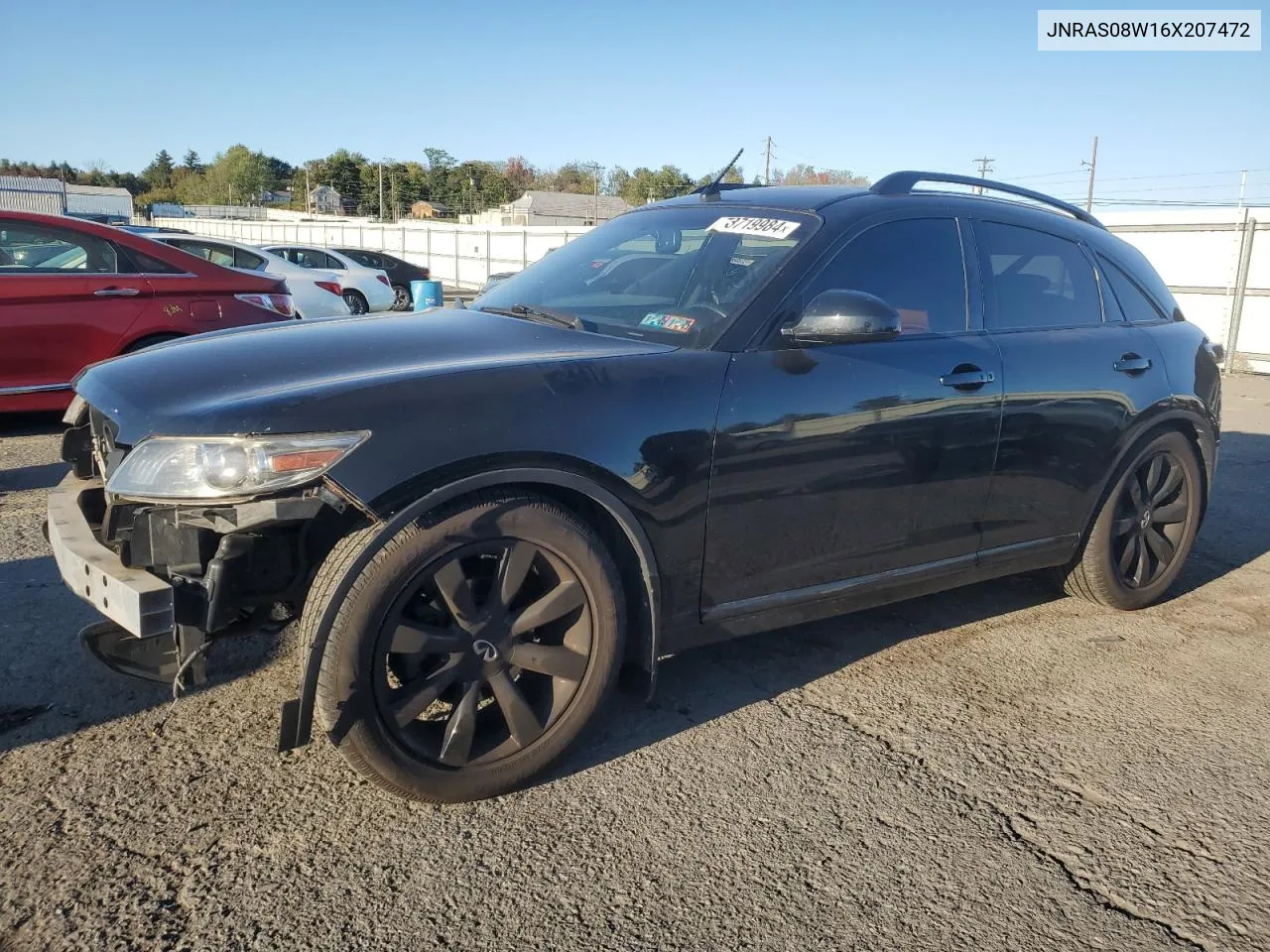 2006 Infiniti Fx35 VIN: JNRAS08W16X207472 Lot: 73719984