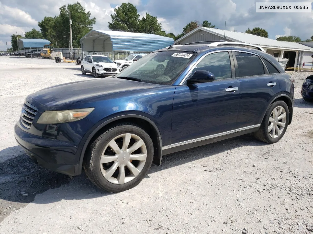 2006 Infiniti Fx35 VIN: JNRAS08UX6X105635 Lot: 76943454