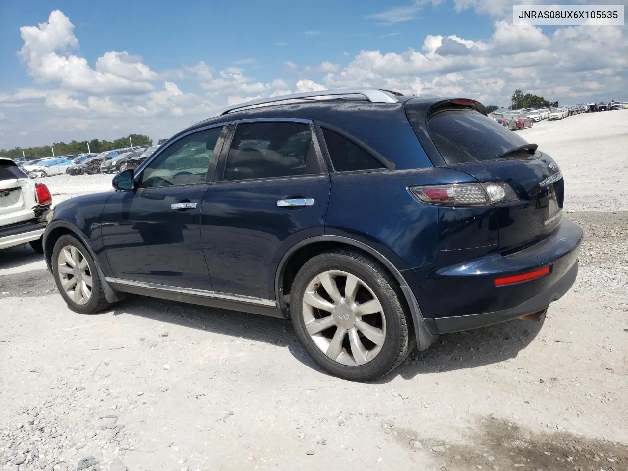 2006 Infiniti Fx35 VIN: JNRAS08UX6X105635 Lot: 76943454