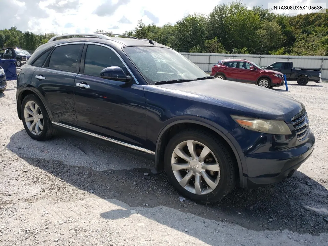 2006 Infiniti Fx35 VIN: JNRAS08UX6X105635 Lot: 76943454