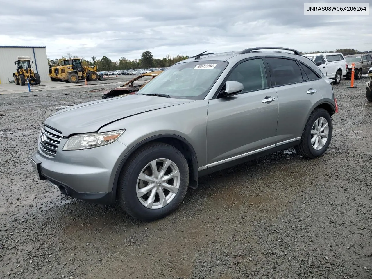 2006 Infiniti Fx35 VIN: JNRAS08W06X206264 Lot: 79612294