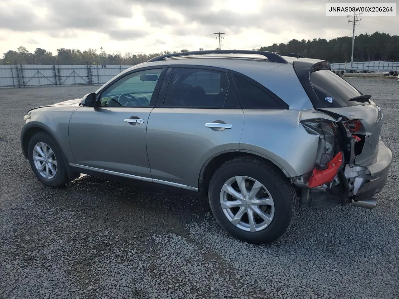 2006 Infiniti Fx35 VIN: JNRAS08W06X206264 Lot: 79612294