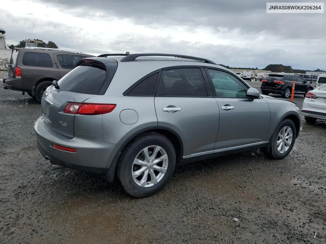 2006 Infiniti Fx35 VIN: JNRAS08W06X206264 Lot: 79612294