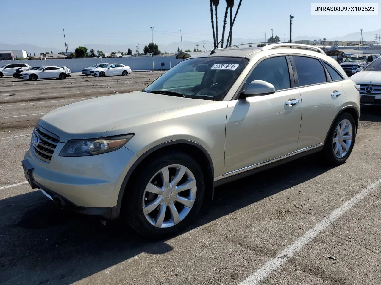 2007 Infiniti Fx35 VIN: JNRAS08U97X103523 Lot: 60251044