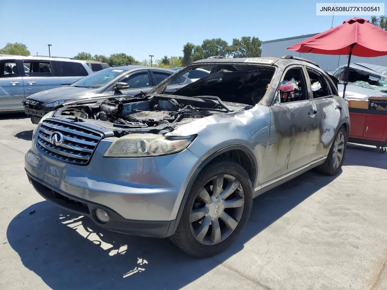 2007 Infiniti Fx35 VIN: JNRAS08U77X100541 Lot: 63445934