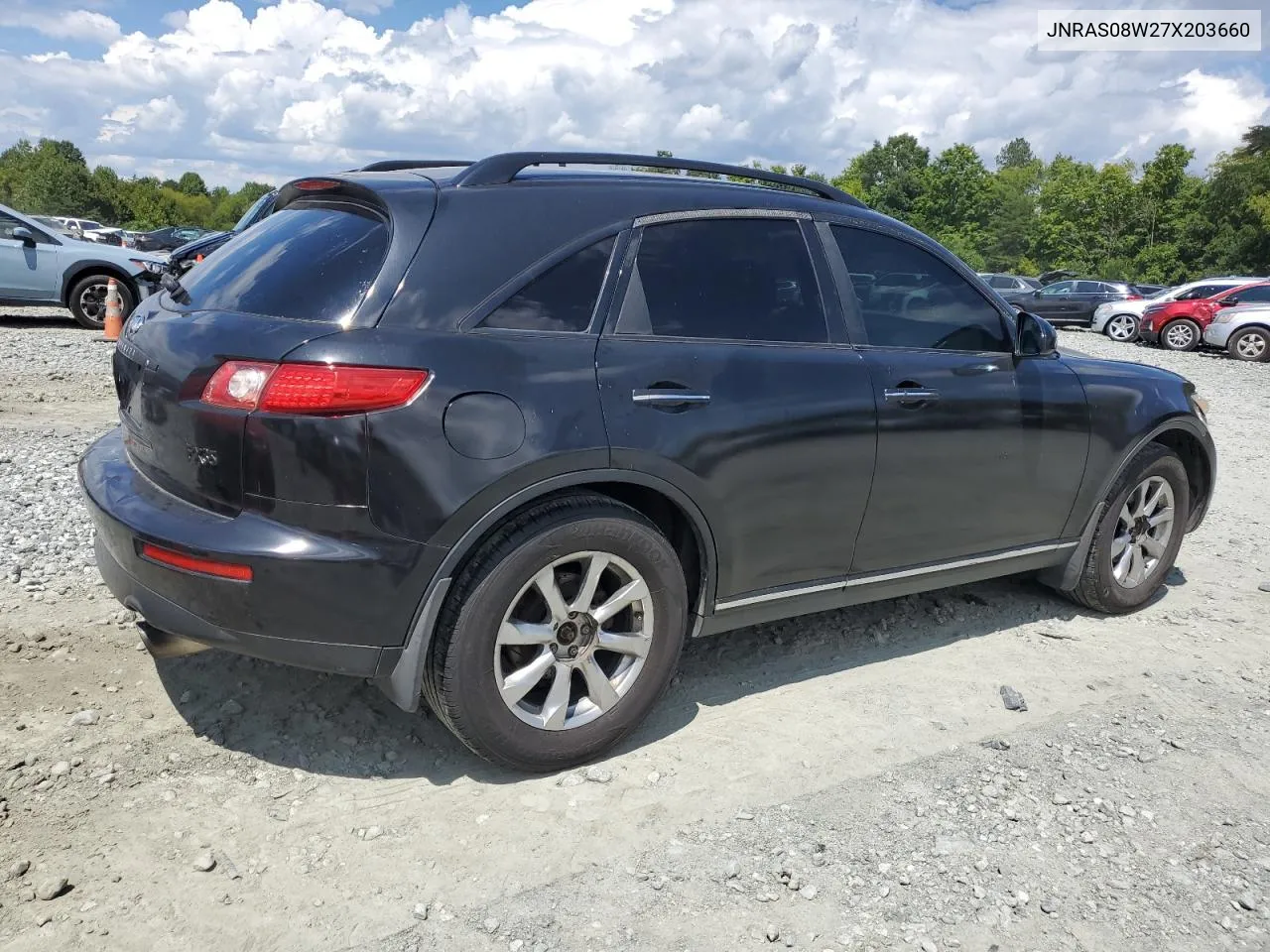 2007 Infiniti Fx35 VIN: JNRAS08W27X203660 Lot: 68220074