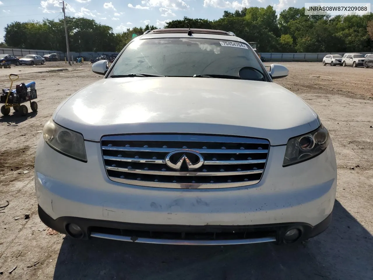 2007 Infiniti Fx35 VIN: JNRAS08W87X209088 Lot: 70454704