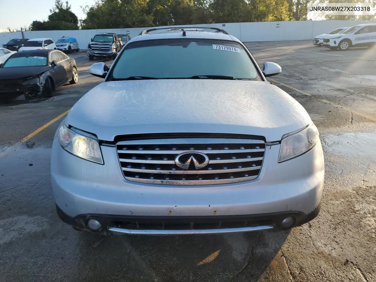 2007 Infiniti Fx35 VIN: JNRAS08W27X203318 Lot: 73179974