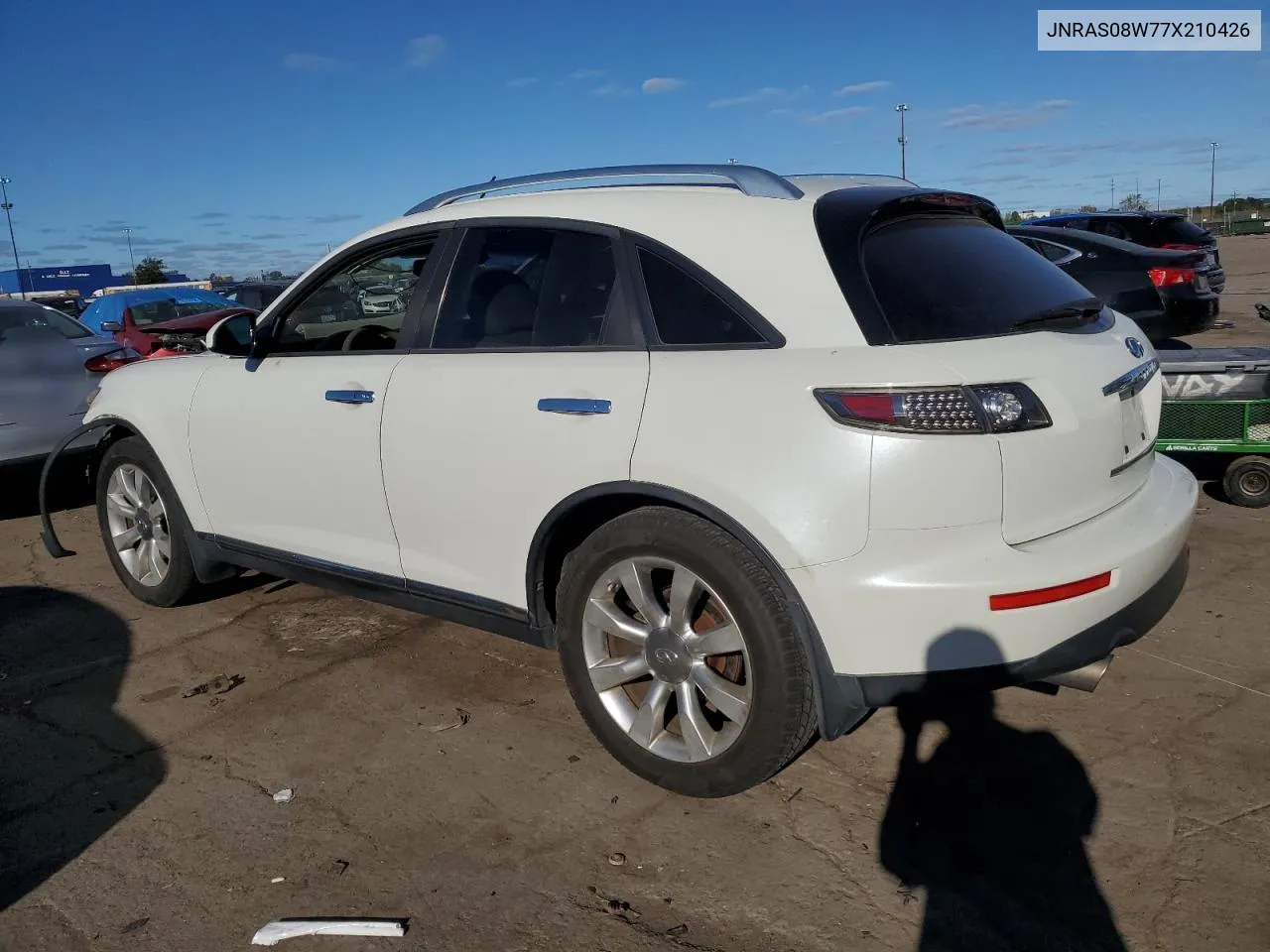 2007 Infiniti Fx35 VIN: JNRAS08W77X210426 Lot: 74520624