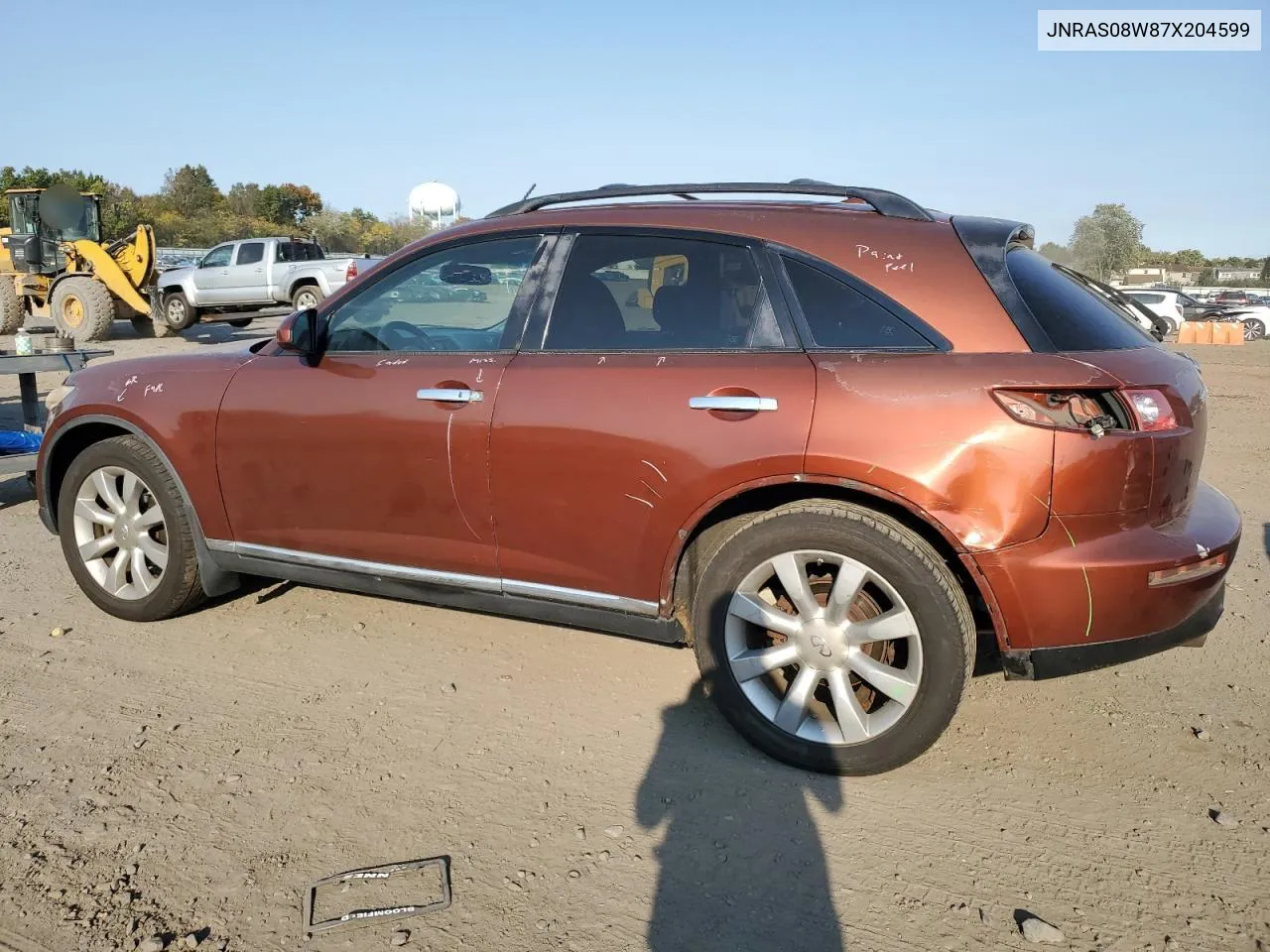 2007 Infiniti Fx35 VIN: JNRAS08W87X204599 Lot: 75188414