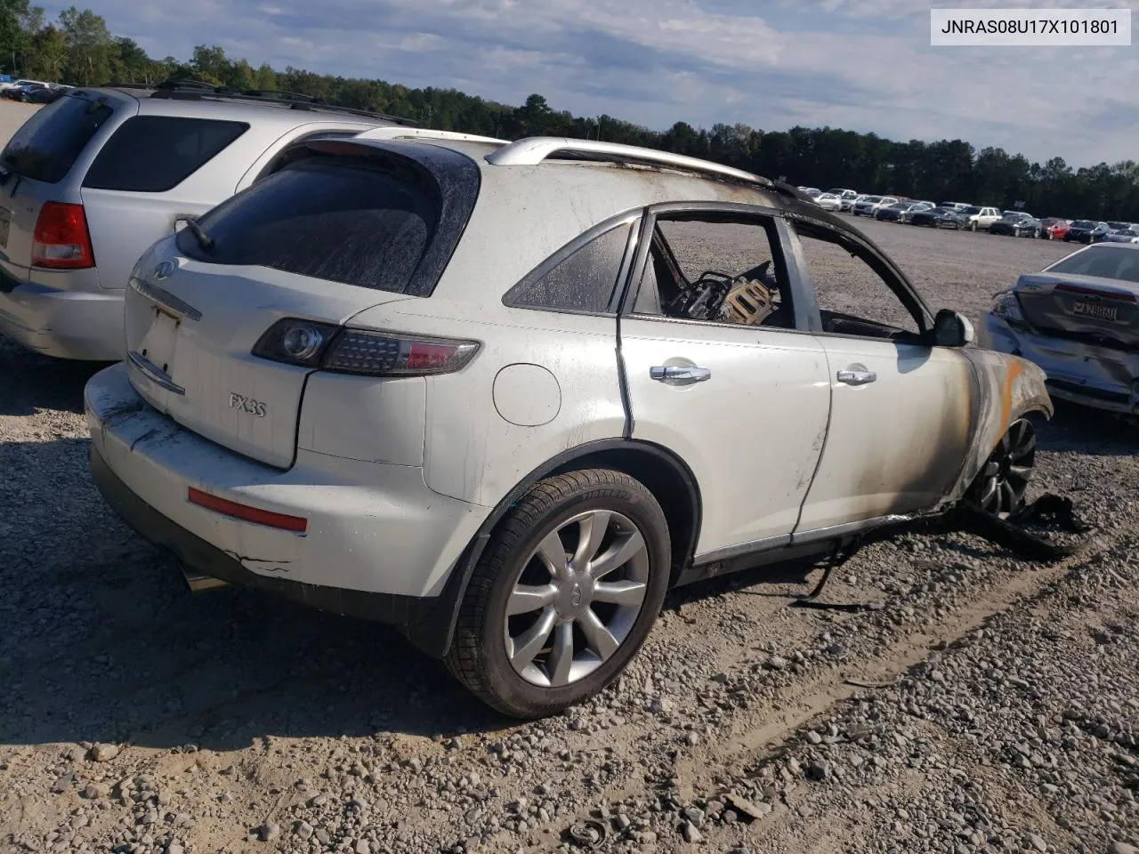 2007 Infiniti Fx35 VIN: JNRAS08U17X101801 Lot: 76239214