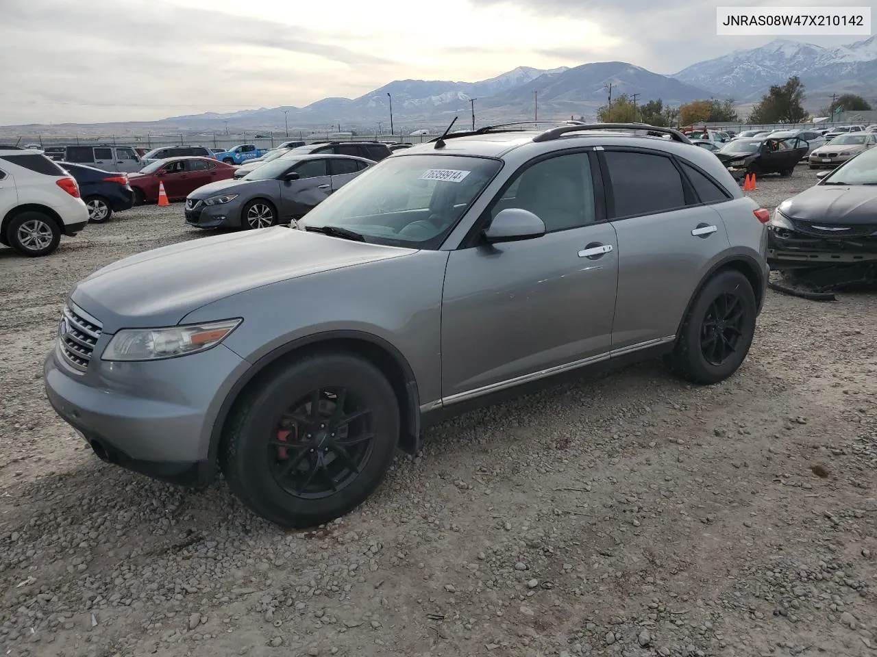 2007 Infiniti Fx35 VIN: JNRAS08W47X210142 Lot: 76359914