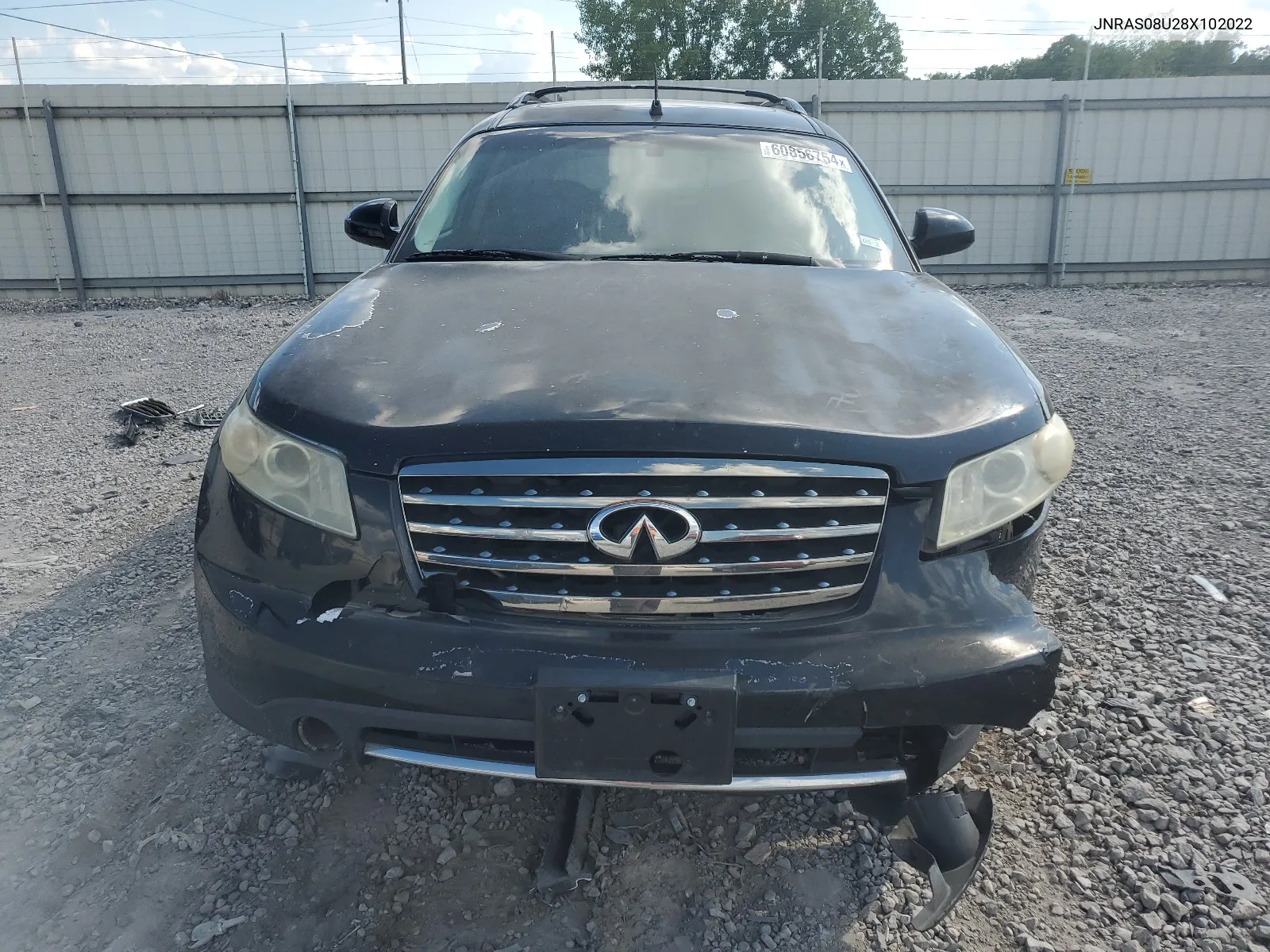 2008 Infiniti Fx35 VIN: JNRAS08U28X102022 Lot: 60856754