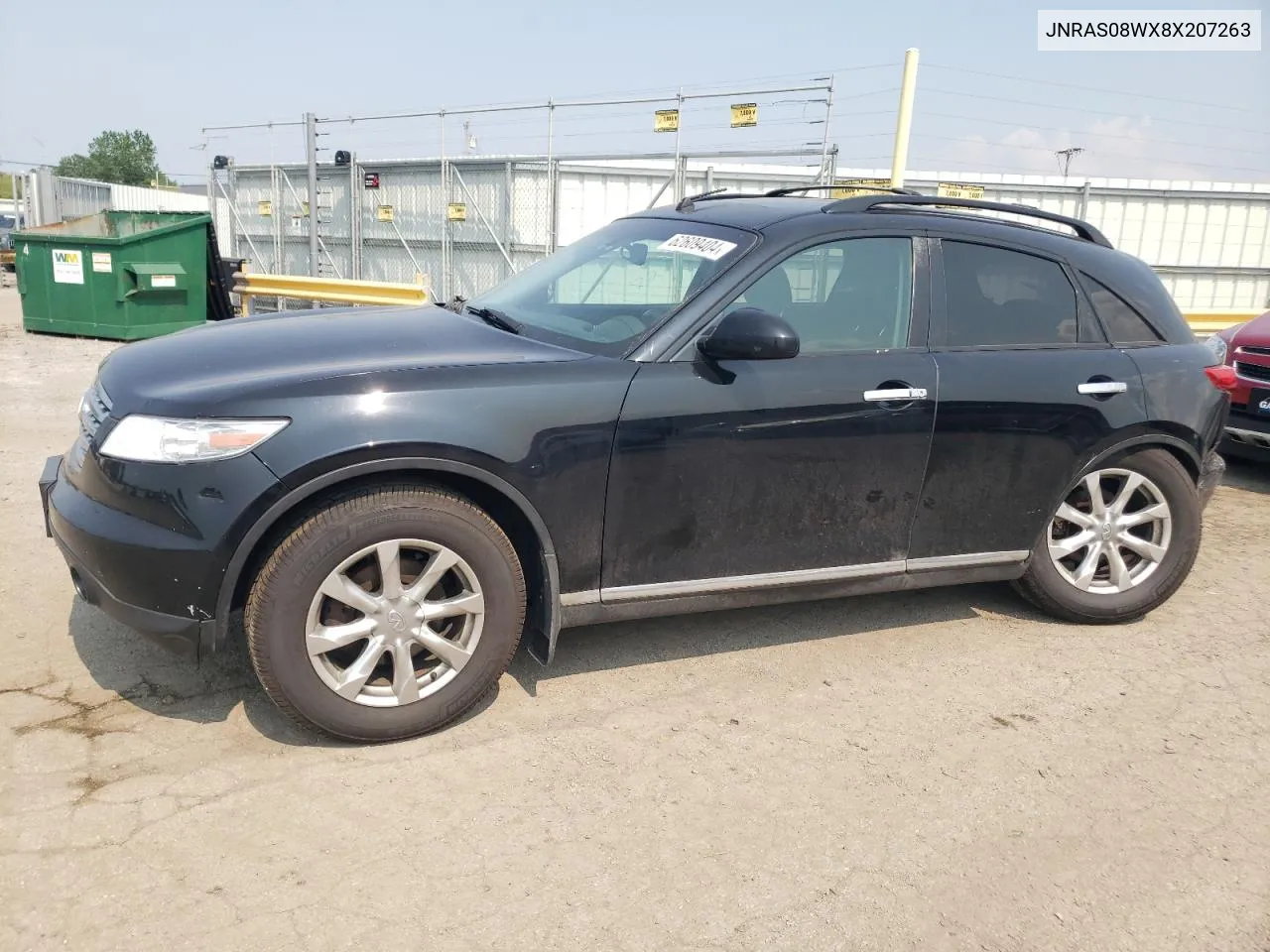 2008 Infiniti Fx35 VIN: JNRAS08WX8X207263 Lot: 62609404