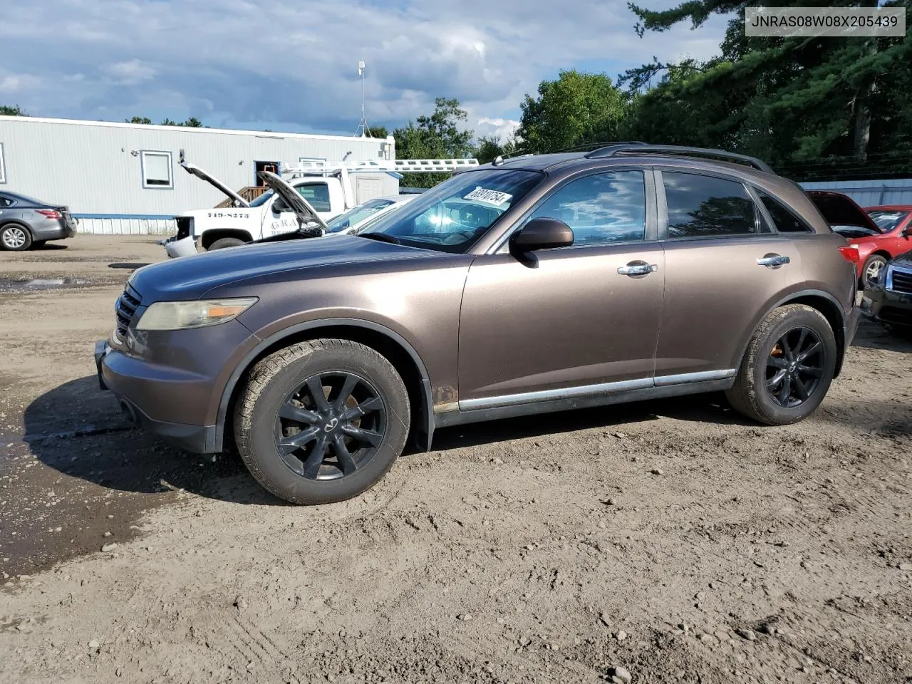 2008 Infiniti Fx35 VIN: JNRAS08W08X205439 Lot: 68910754