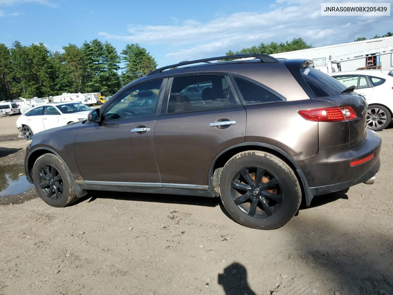 2008 Infiniti Fx35 VIN: JNRAS08W08X205439 Lot: 68910754