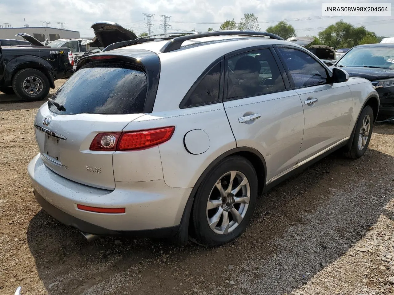 2008 Infiniti Fx35 VIN: JNRAS08W98X204564 Lot: 69335644