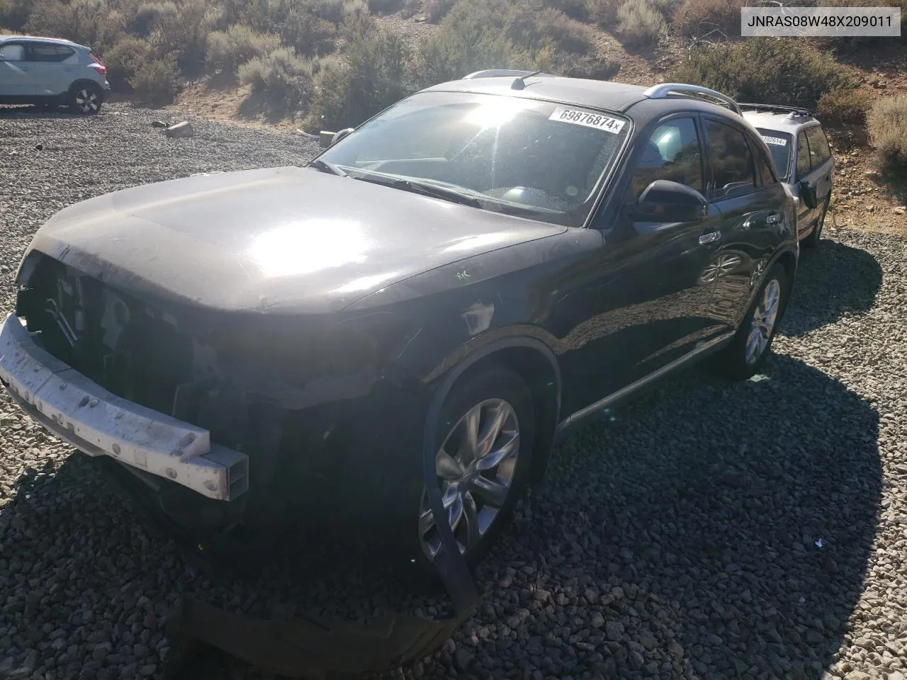 2008 Infiniti Fx35 VIN: JNRAS08W48X209011 Lot: 69876874