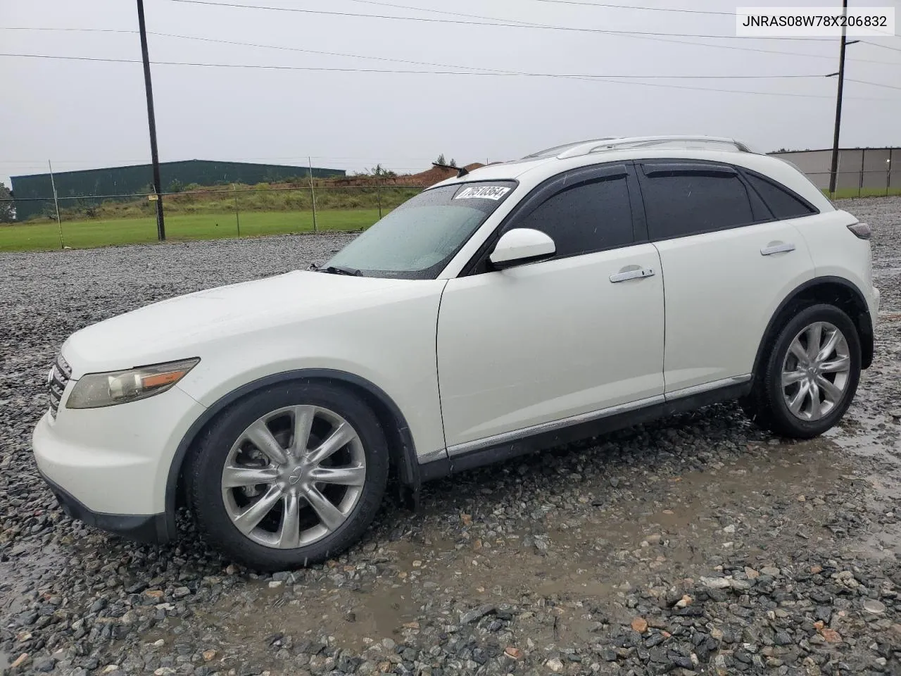 2008 Infiniti Fx35 VIN: JNRAS08W78X206832 Lot: 70510364