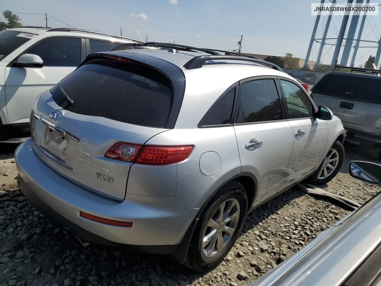 2008 Infiniti Fx35 VIN: JNRAS08W68X200200 Lot: 71279634