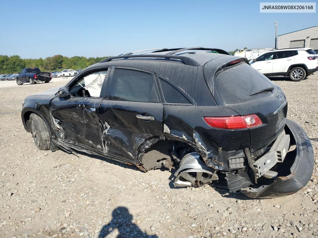 2008 Infiniti Fx35 VIN: JNRAS08W08X206168 Lot: 74322414