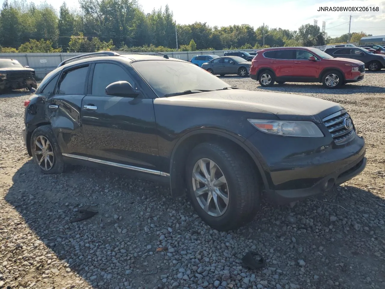 2008 Infiniti Fx35 VIN: JNRAS08W08X206168 Lot: 74322414