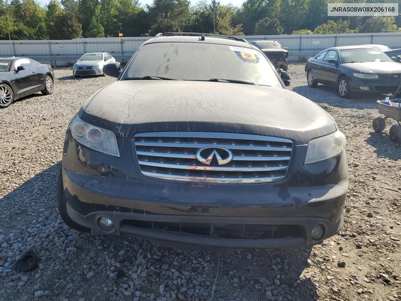 2008 Infiniti Fx35 VIN: JNRAS08W08X206168 Lot: 74322414