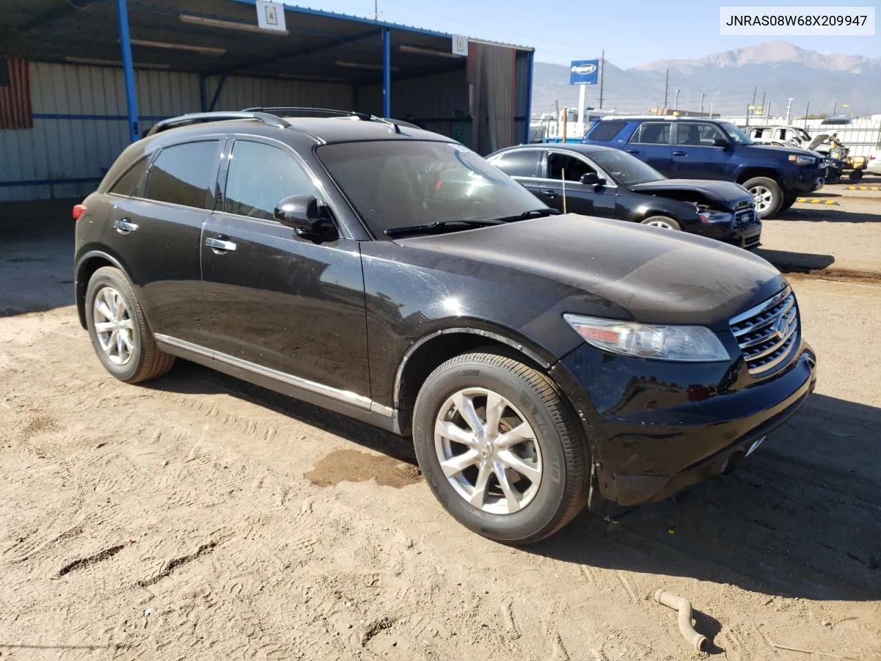 2008 Infiniti Fx35 VIN: JNRAS08W68X209947 Lot: 75387874