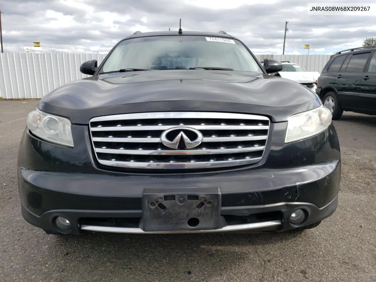 2008 Infiniti Fx35 VIN: JNRAS08W68X209267 Lot: 75411944