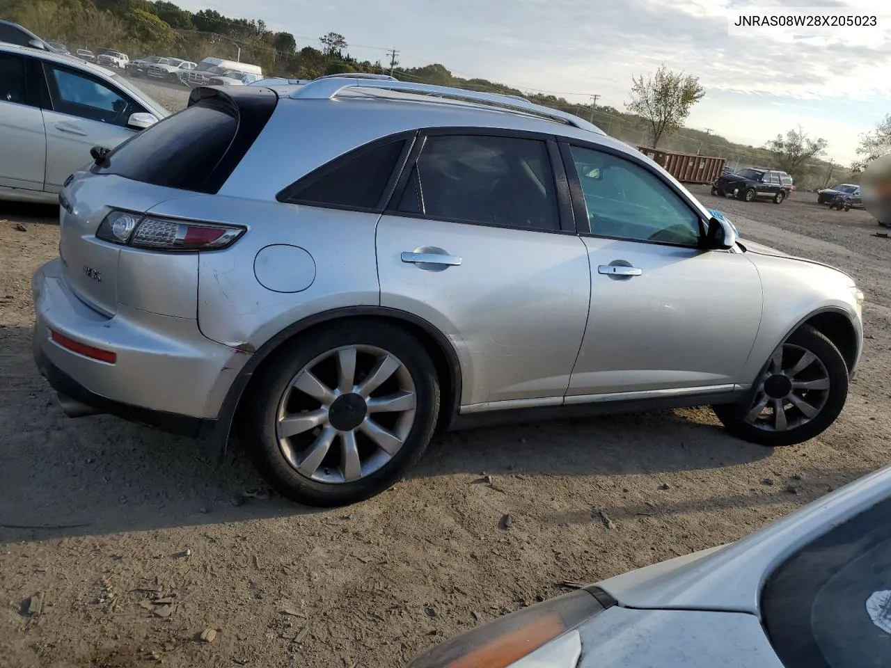 2008 Infiniti Fx35 VIN: JNRAS08W28X205023 Lot: 75767754