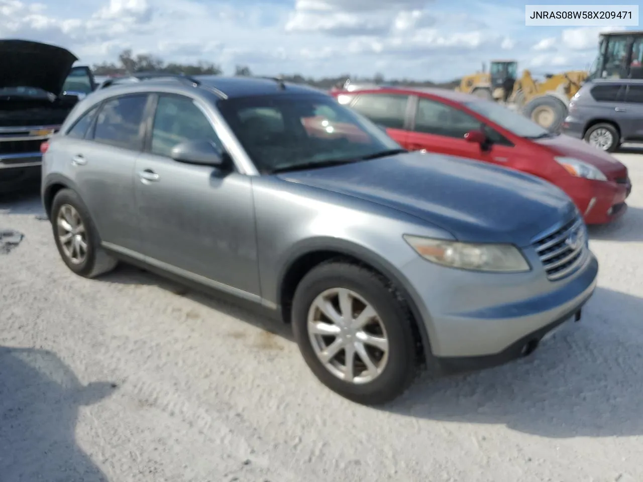 2008 Infiniti Fx35 VIN: JNRAS08W58X209471 Lot: 76549204