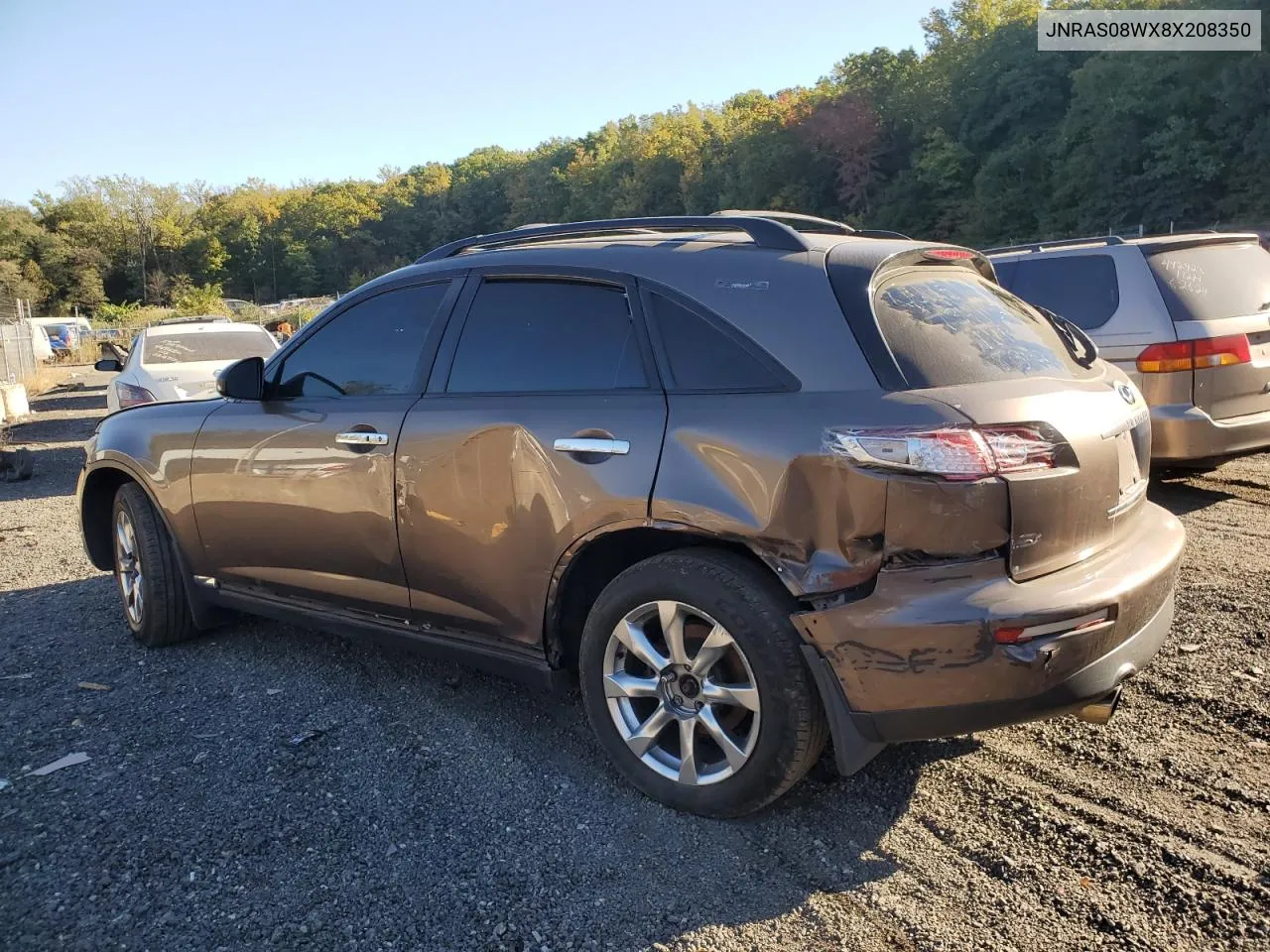 2008 Infiniti Fx35 VIN: JNRAS08WX8X208350 Lot: 76717914