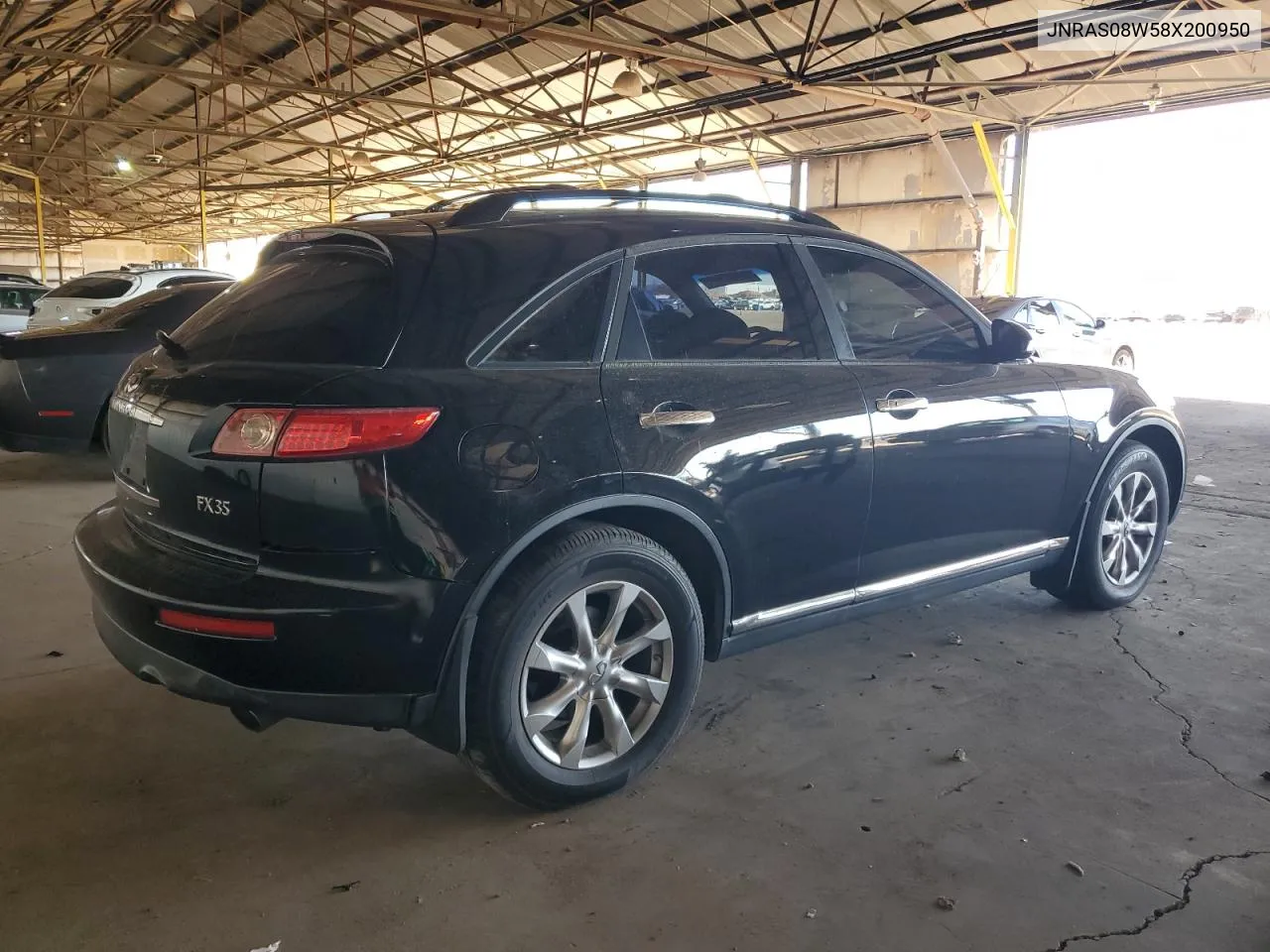 2008 Infiniti Fx35 VIN: JNRAS08W58X200950 Lot: 77181374