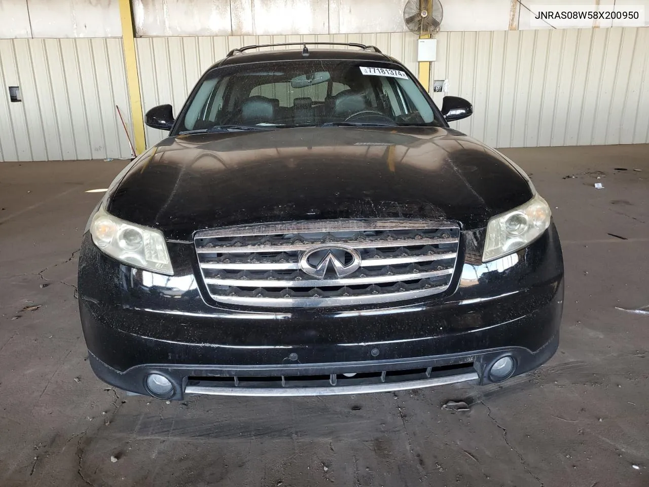 2008 Infiniti Fx35 VIN: JNRAS08W58X200950 Lot: 77181374