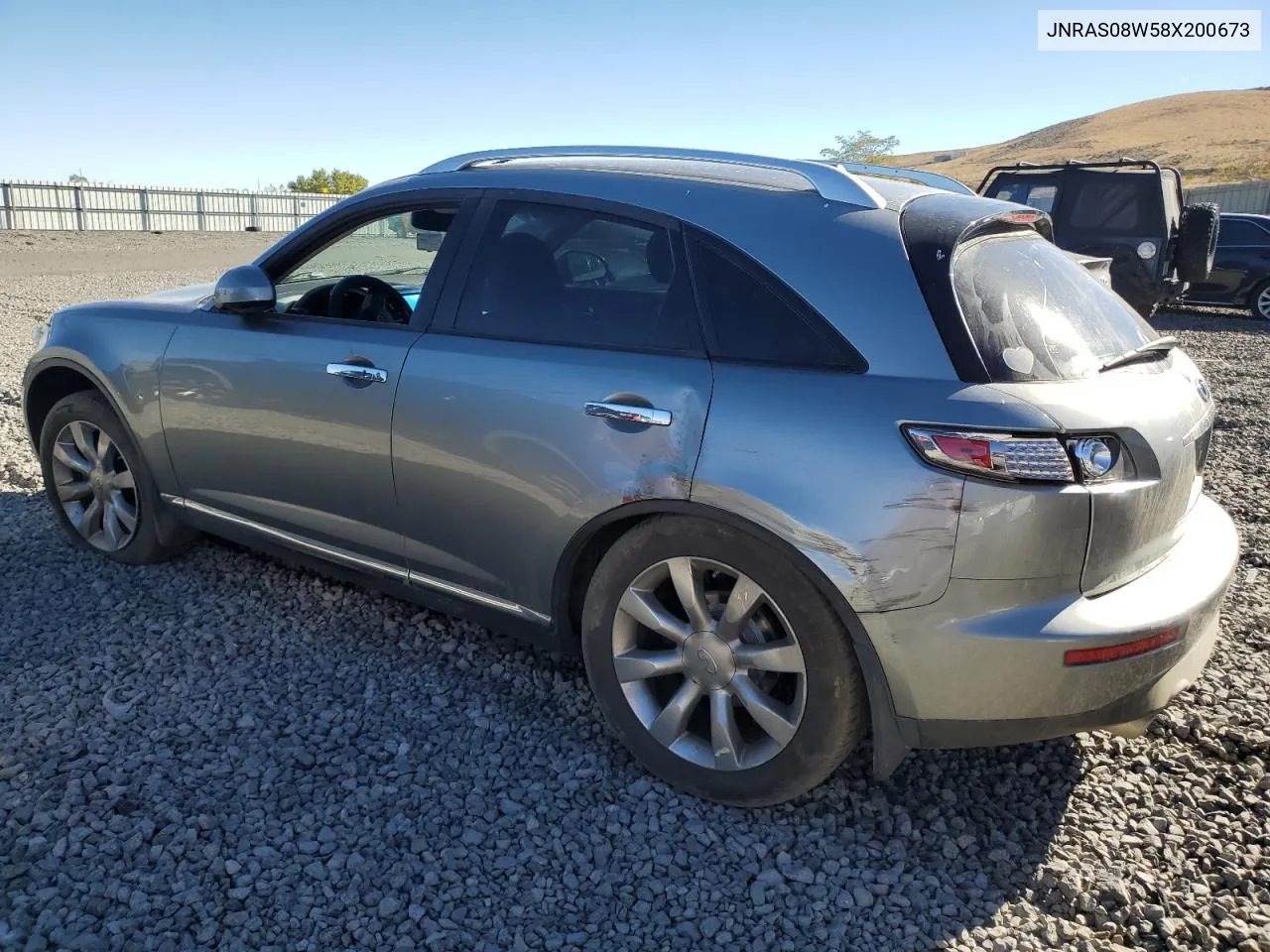 2008 Infiniti Fx35 VIN: JNRAS08W58X200673 Lot: 77588674