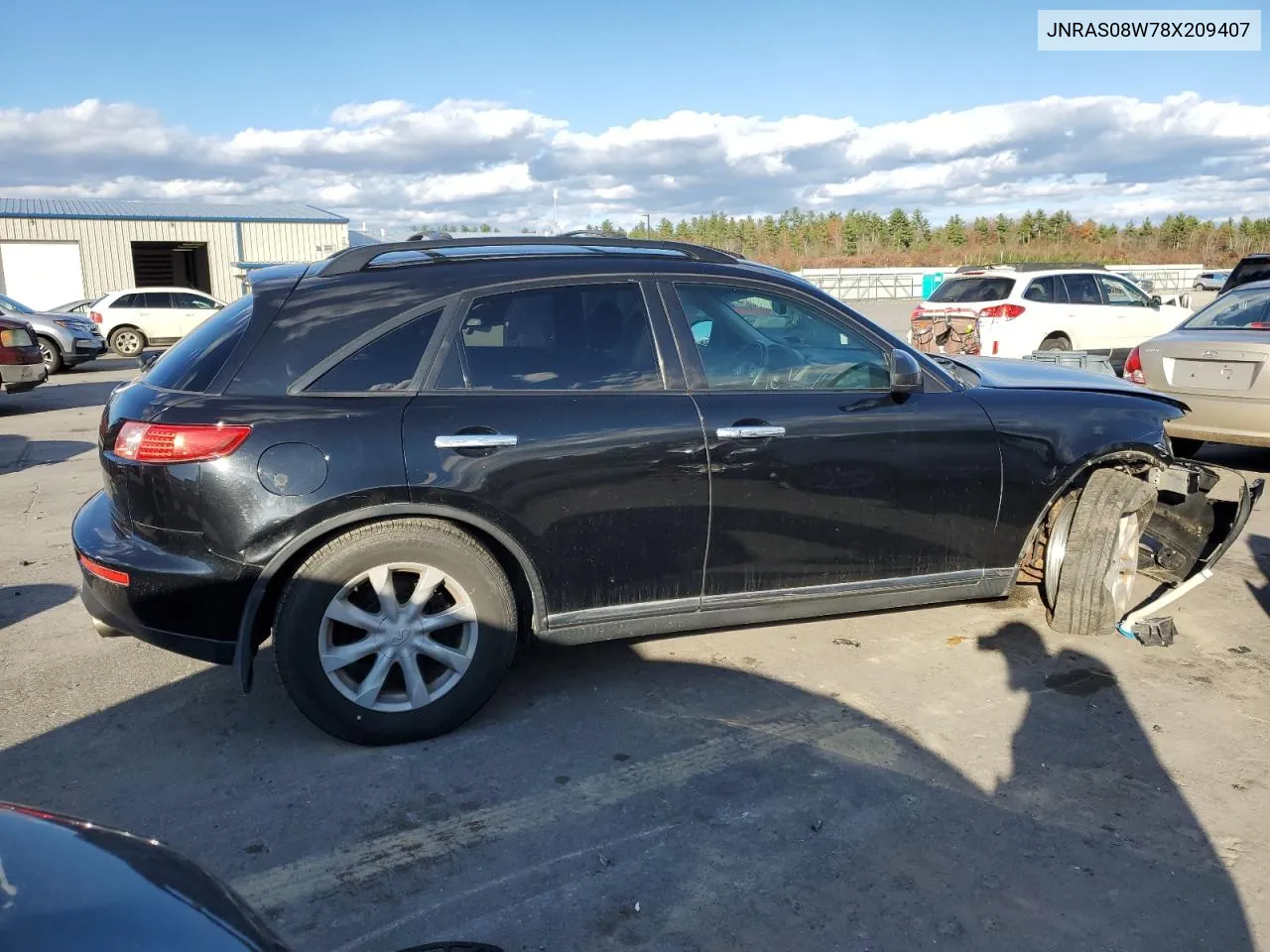 2008 Infiniti Fx35 VIN: JNRAS08W78X209407 Lot: 78262004