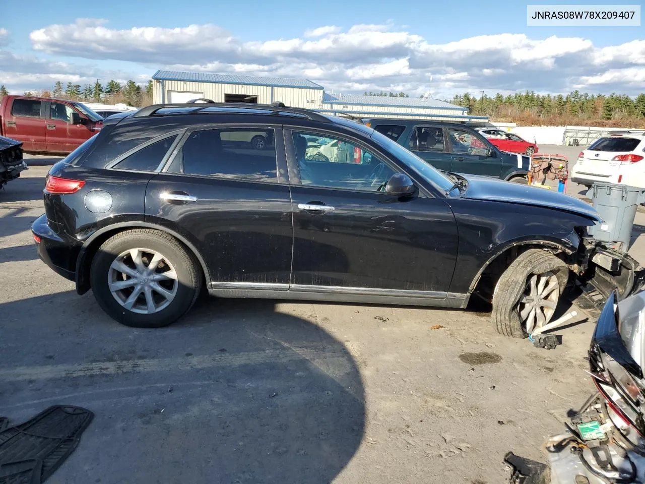 2008 Infiniti Fx35 VIN: JNRAS08W78X209407 Lot: 78262004