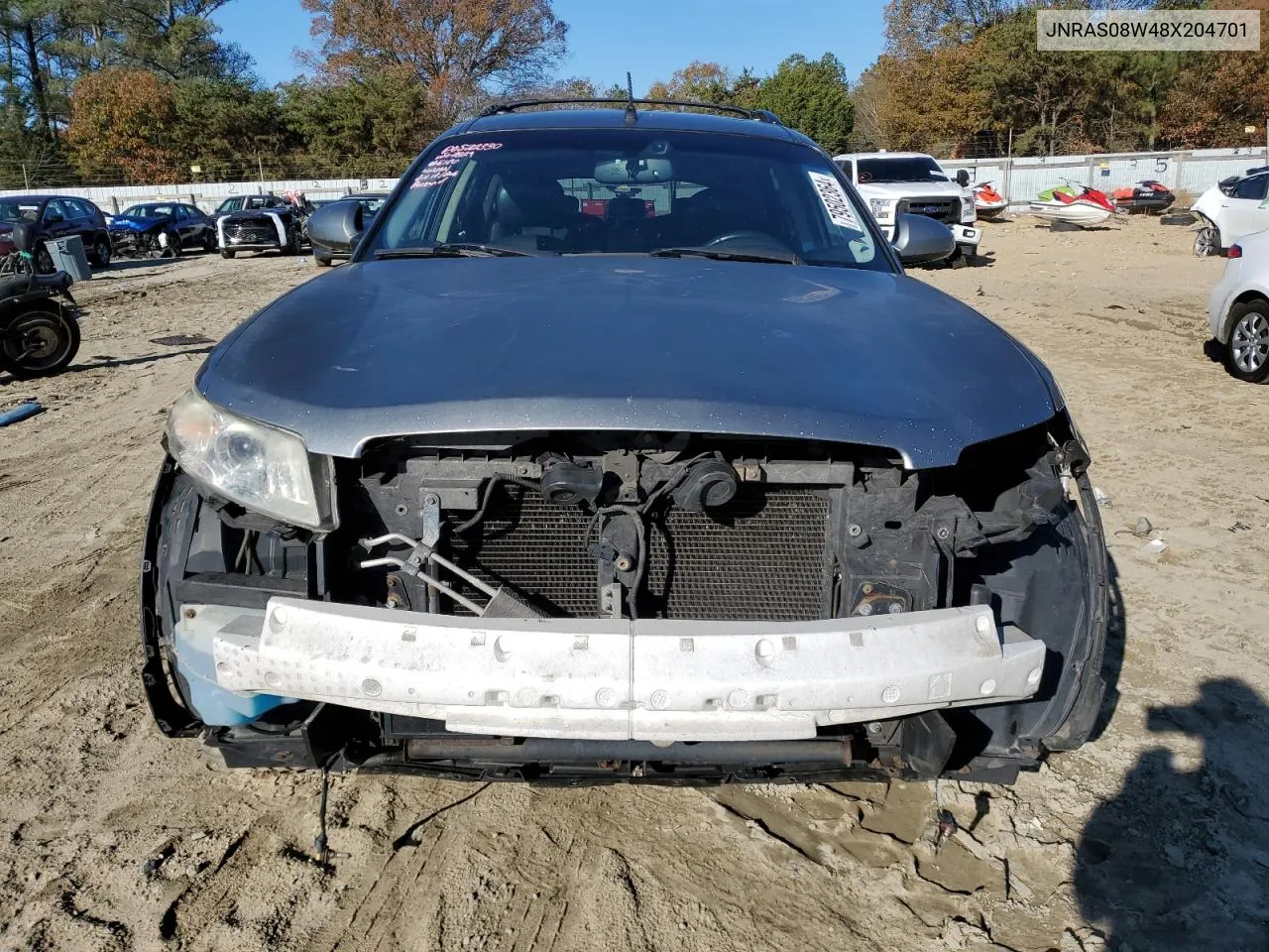 2008 Infiniti Fx35 VIN: JNRAS08W48X204701 Lot: 79502364