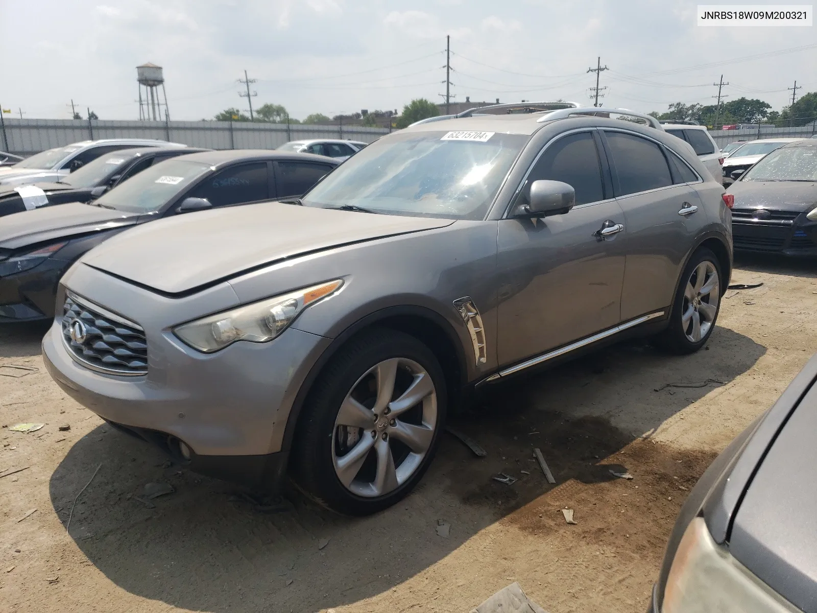 2009 Infiniti Fx50 VIN: JNRBS18W09M200321 Lot: 63215704