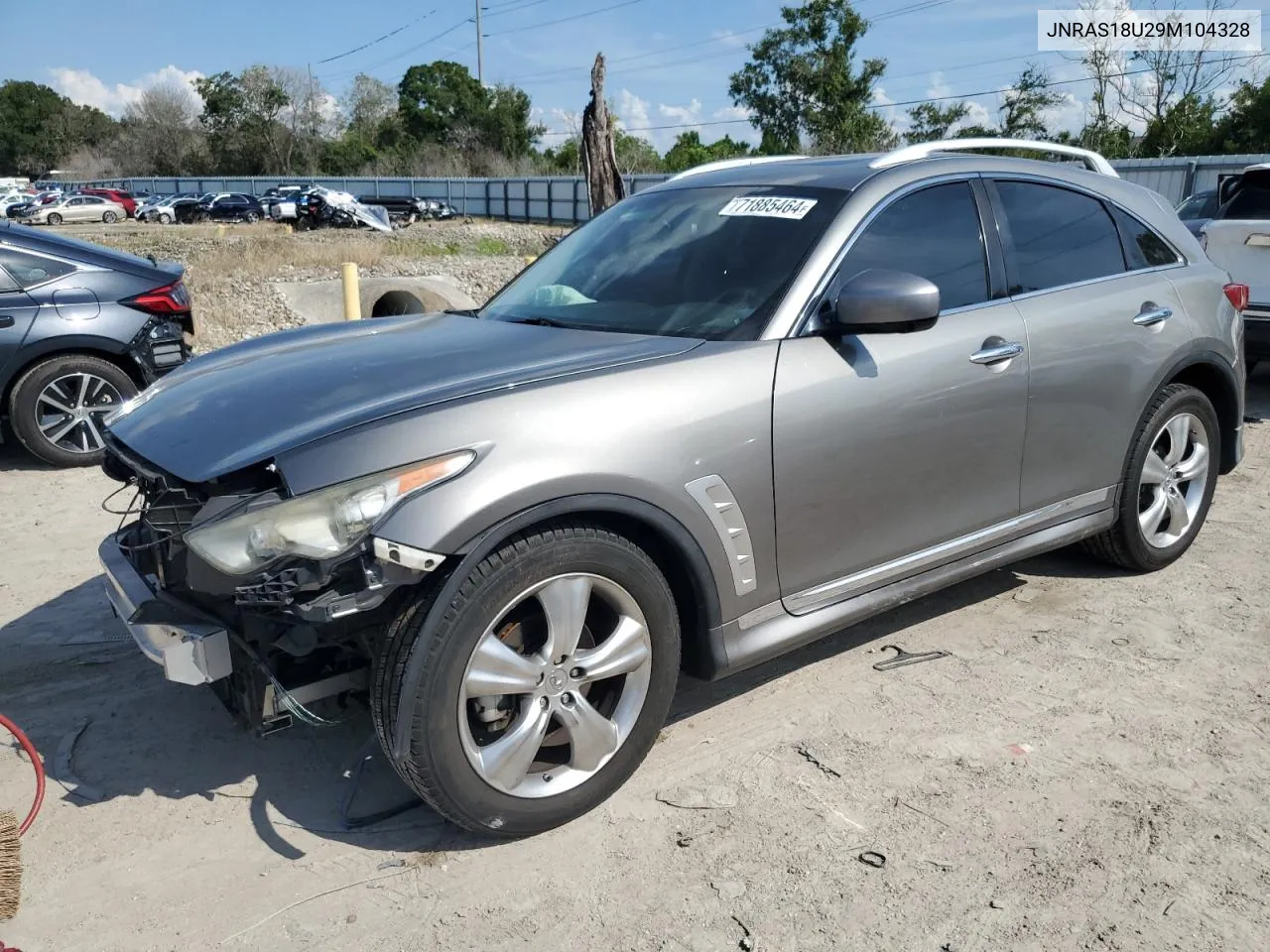 2009 Infiniti Fx35 VIN: JNRAS18U29M104328 Lot: 71885464