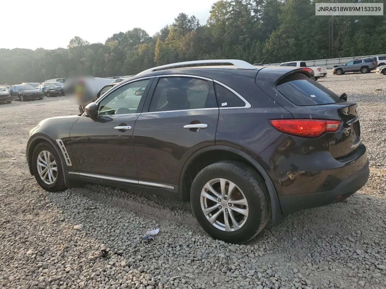 2009 Infiniti Fx35 VIN: JNRAS18W89M153339 Lot: 72380774