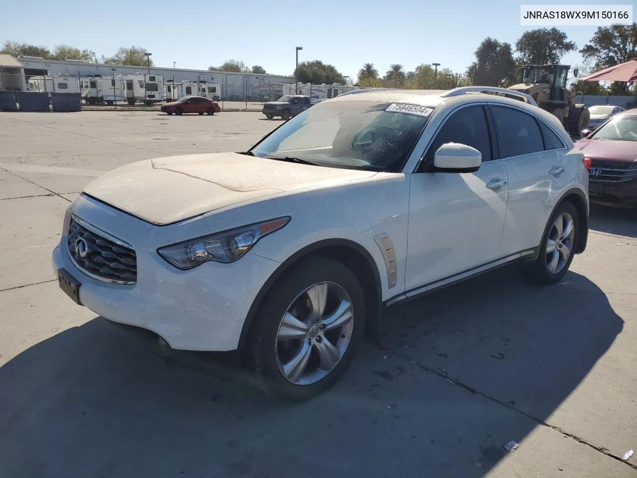 2009 Infiniti Fx35 VIN: JNRAS18WX9M150166 Lot: 75946504