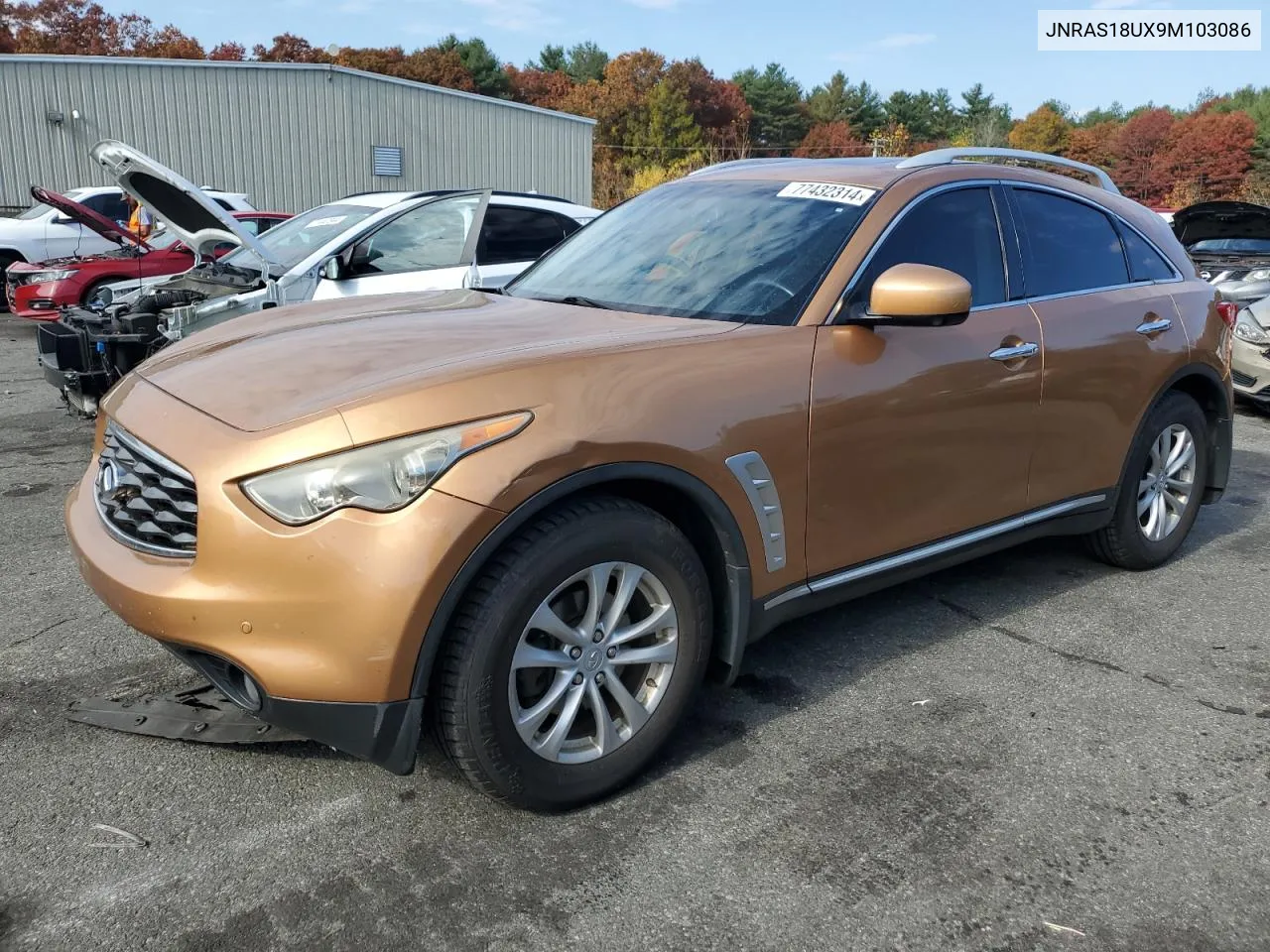 2009 Infiniti Fx35 VIN: JNRAS18UX9M103086 Lot: 77432314